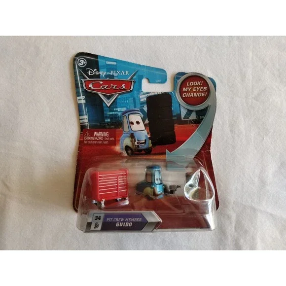 2010 Disney Pixar Cars Skyline Lenticular PIT CREW MEMBER GUIDO #34 New - Picture 1 of 10